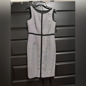 Jones New York Elegant Black and Gray Women's Dress